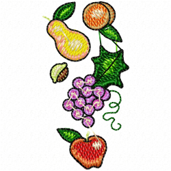 Fruits Embroidery Design 8 Fruits Embroidery Design 8